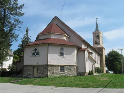 Back of the church.