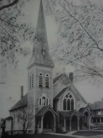 Old photograph of exterior, undated.