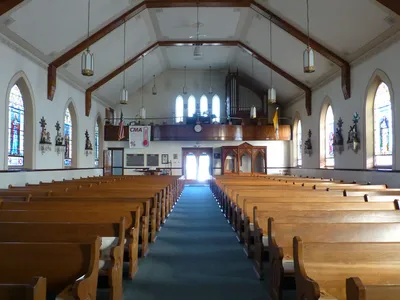 Back of the church.