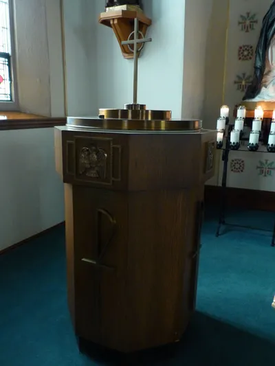 Baptismal font.