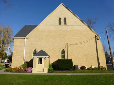 Back of the church.