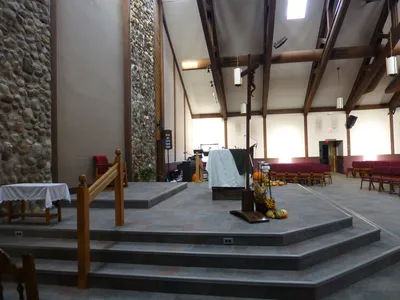 Sanctuary seen from left.