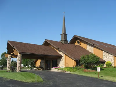 Another view of the church front.