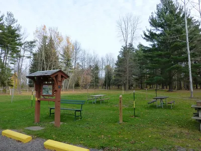 A mission was established in Hamlin at the Civilian Conservation Corps encampment by the Diocese of Rochester in 1936. This mission served the young men who resided there during the construction of Hamlin Beach Park. Once the CCC work was done, the camp was converted to house Nazi POWs during World War II. Today, a park has been created with various artifacts from the two camps still intact.
