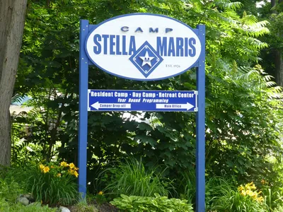 Camp sign.
