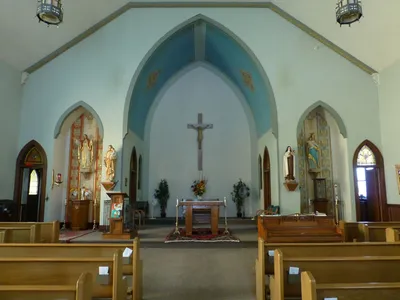 Front of the church.