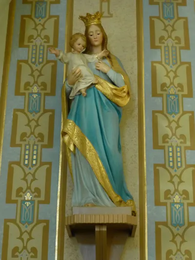 Our Lady of Victory statue.