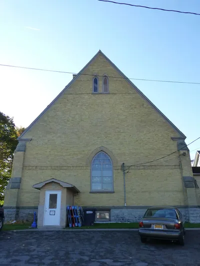Back of the church.