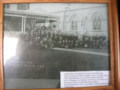 Old photograph of a parish group.