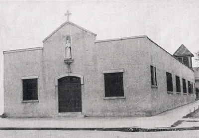 Exterior of church, 1939. Source: Catholic Courier Golden Jubilee Edition: 1889-1939