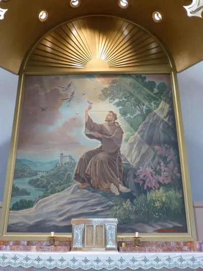 Painting of St. Francis.