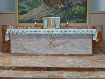 High altar and tabernacle.