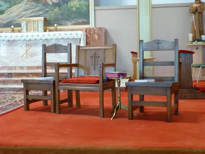 Celebrant's chair.