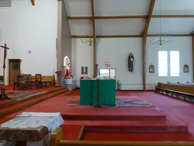Sanctuary seen from left.