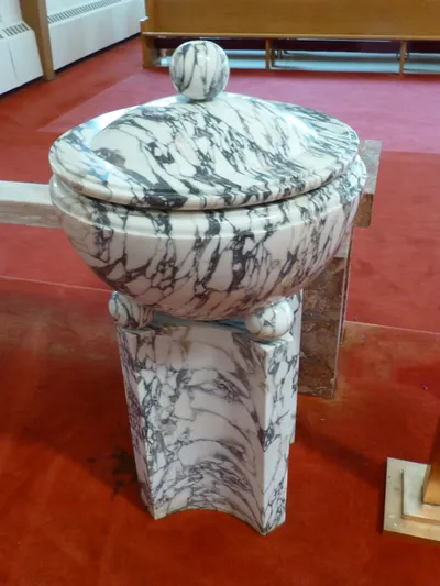 Baptismal font.