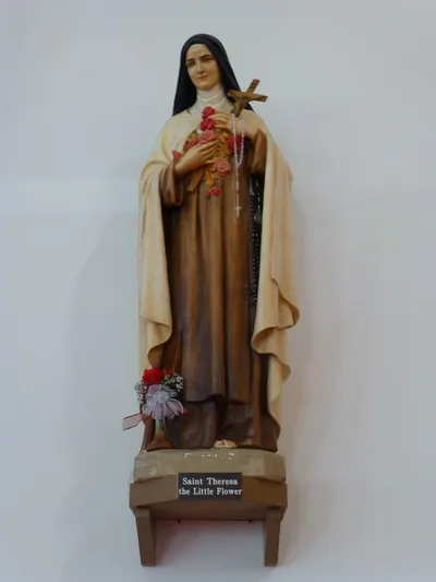 St. Theresa statue.