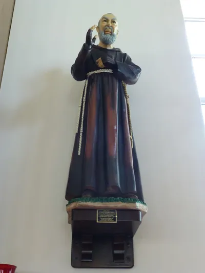 St. Padre Pio statue.