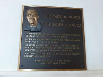 Memorial plaque.