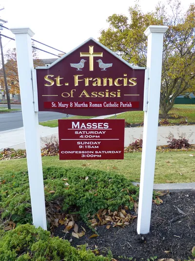 Church sign.