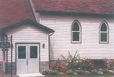Side, main entrance.