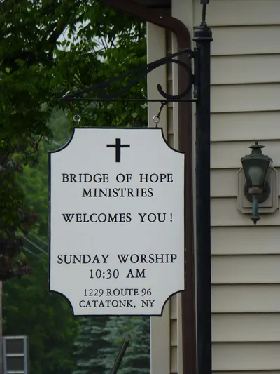 Sign of new church occupying the former St. Francis.