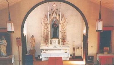 Interior with high altar.