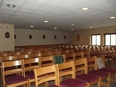 Chapel seating.