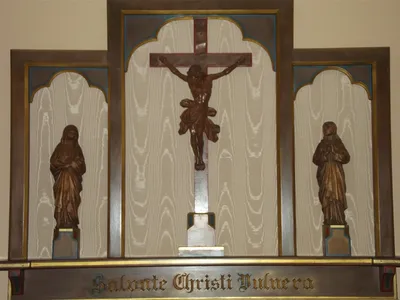 Crucifixion relief.