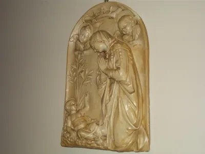 Nativity relief.