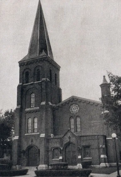 Exterior of church, 1939. Source: Catholic Courier Golden Jubilee Edition: 1889-1939