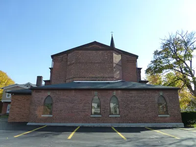 Back of the church.