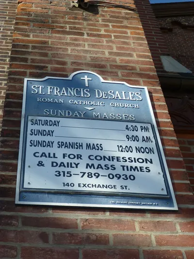 Church sign.