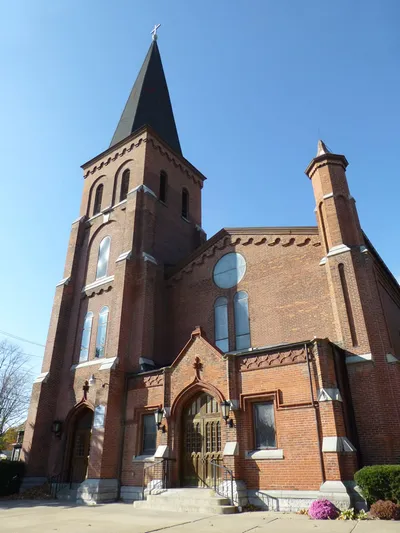 Front of the church.