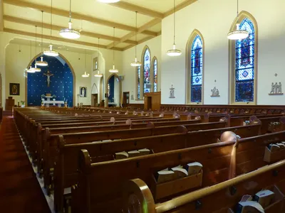 From back left corner.