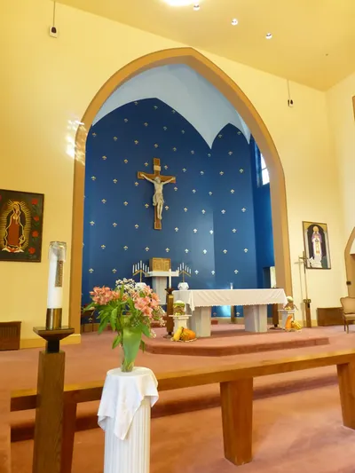 Sanctuary seen from left angle.