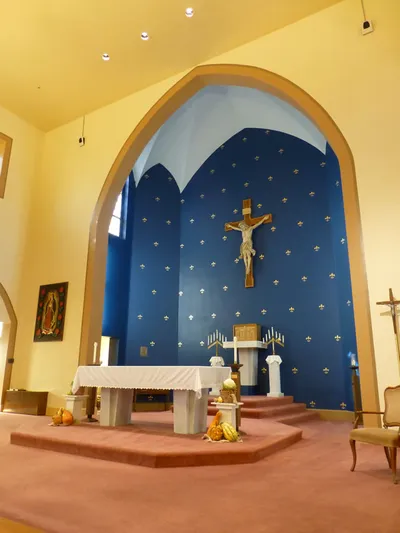Sanctuary seen from right angle.