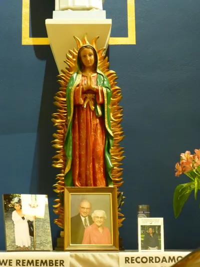Our Lady of Guadelupe statue.