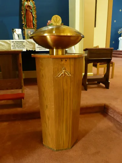 Baptismal font.