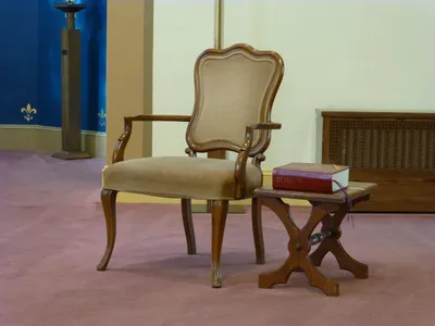 Celebrant's chair.