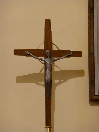 Processional crucifix.