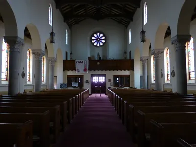 Back of the church.