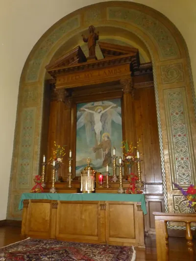 High altar and reredo.