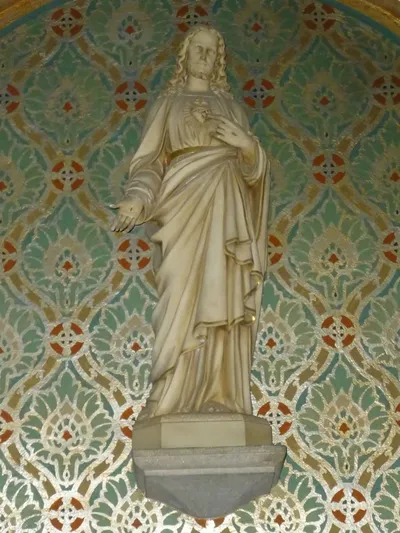 Sacred heart statue.