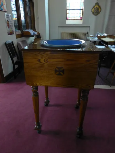 Baptismal font.