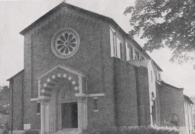 Exterior of church, 1939. Source: Catholic Courier Golden Jubilee Edition: 1889-1939