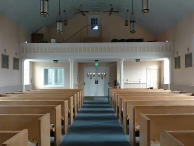 Back of the church.