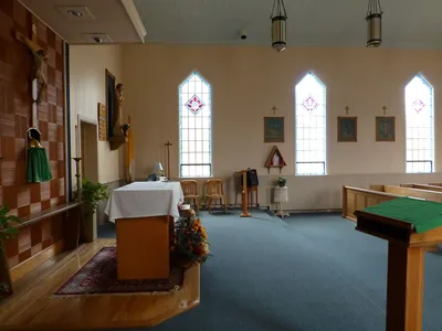Sanctuary seen from left.
