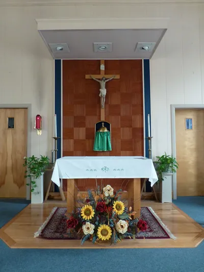Altar and reredo.