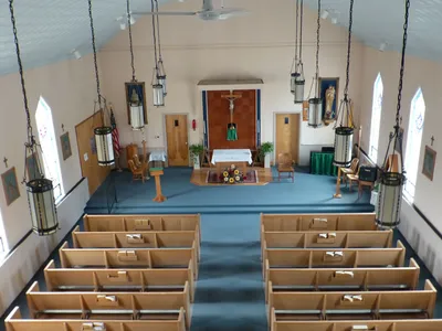Seen from the choir loft.