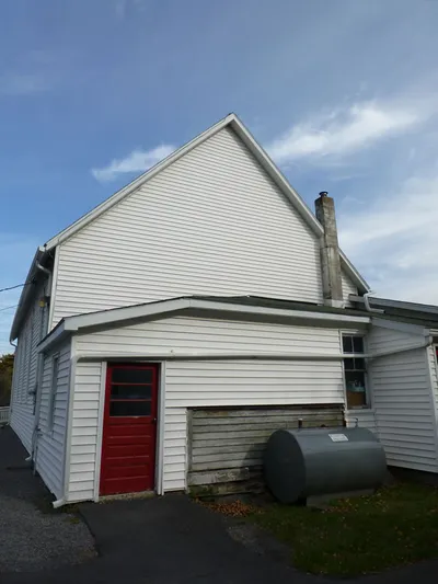 Back of the church.